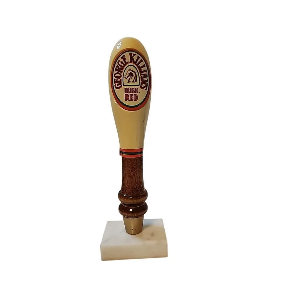 Vintage GEORGE KILLIANS IRISH RED BEER TAP HANDLE BAR MAN-CAVE DECOR 9